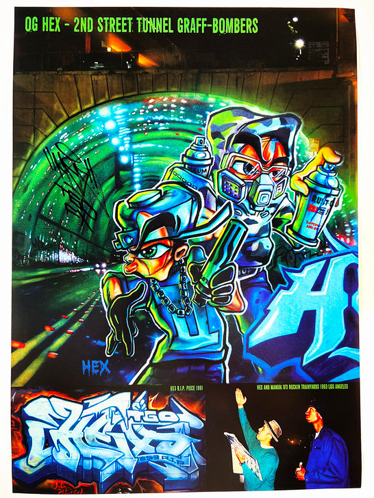 HEX "2ND ST TUNNEL" CHARACTERS PRINT