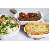 Ceramic Baking Dish - White - 24cm