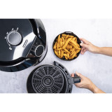 Air Fryer Silicone Sq Basket Blk- 18.5cm