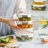 Clear Glass 10Pc Set -White