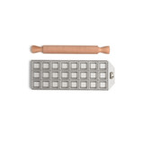 Ravioli Tray with Rolling Pin - 24 x Square 35mm