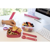 To-Go 2 in 1 Salad Container - Hot Pink