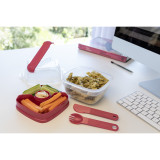 To-Go 2 in 1 Salad Container - Hot Pink