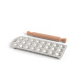 Ravioli Tray with Rolling Pin - 24 x Round 40mm