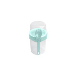 To-Go 2 Way Container with Fork - Aqua