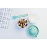 To-Go 2 Way Container with Fork - Aqua