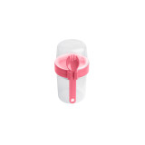 To-Go 2 Way Container with Fork - Hot Pink