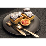 Black Lbl Rose Gold Satin 6pcSet