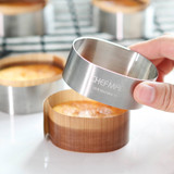 Semi-cooked cheese cake mould set