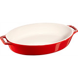 Oval Roasting Dish Cherry Red 29cm