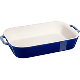 Staub Gratin Rectangular Blue 34 x 24cm
