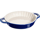 Staub Round Pie Dish Dark Blue 24cm
