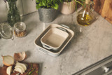 Ceramic Oven Dish Rectangular 2/Set 20,27cm, Blue