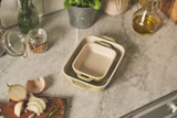 Ceramic Oven Dish Rectangular 2/Set 20,27cm, Green