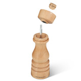 London Natural Beech Salt Mill - 18cm