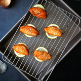 Deep Baking Pan w/Rack - 34.5 x 24.7cm