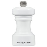 Hoxton White Gloss Pepper Mill 10.4cm