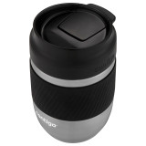 Pug Mug Snapseal - Black & S/Steel 295ml