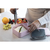RPET Square Bento Box - 2 layer - Pink