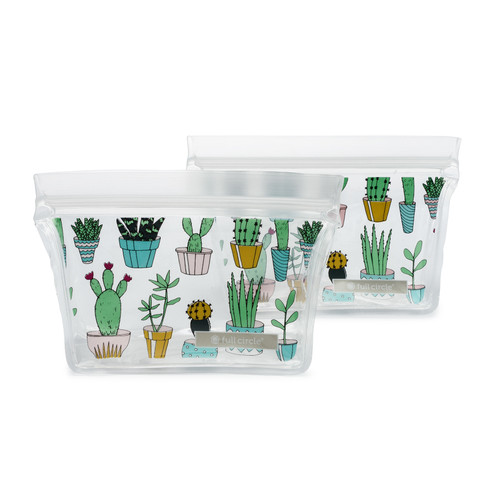 Ziptuck Reusable Snack Bag Cactus Set/2