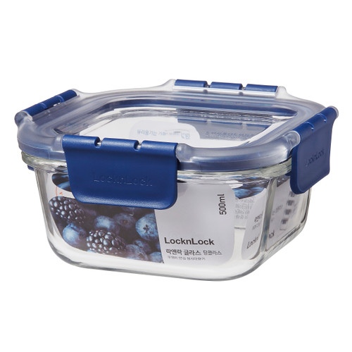 Top Class Glass with Tritan Lid Square - 500ml