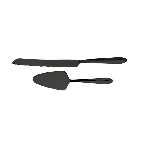 Cake Knife & Cake Server Set/2 - Black