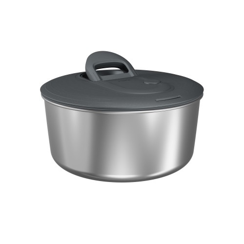 Easy Spin Salad Spinner Stainless Steel Small