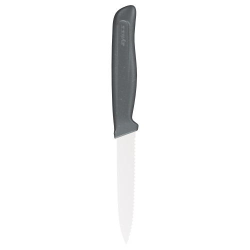Serrated Paring knife CDU 20 grey