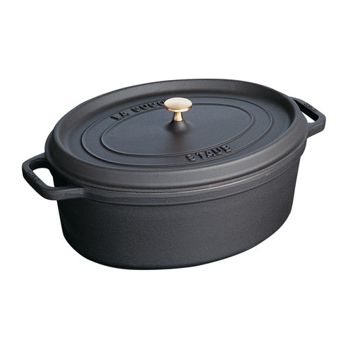 STAUB LA COCOTTE 31センチ Staub Oval Cocotte - 31cm Black - Zwilling Australia