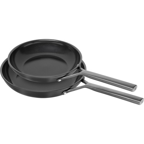 Milano Ceramic Frying Pan Set of 2 24cm & 28cm Black