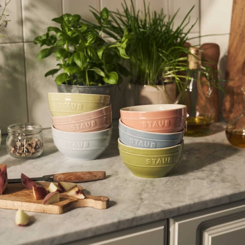 Staub Macaron Bowls & Mugs Set