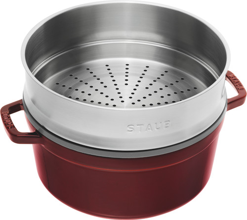 Staub Round Cocotte with Steamer - 26cm - Zwilling Australia