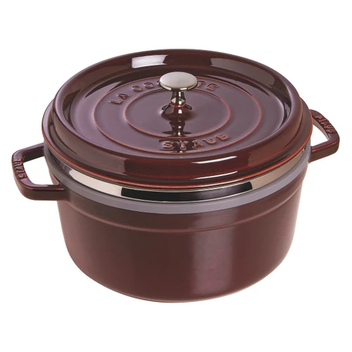Staub Round Cocotte with Steamer - 26cm