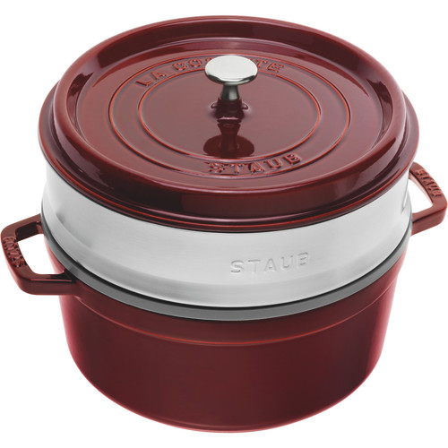 Staub Round Cocotte with Steamer - 26cm