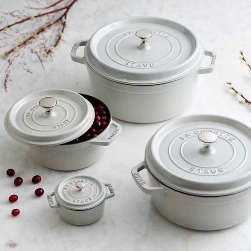Round Cocotte 20cm, White Truffle