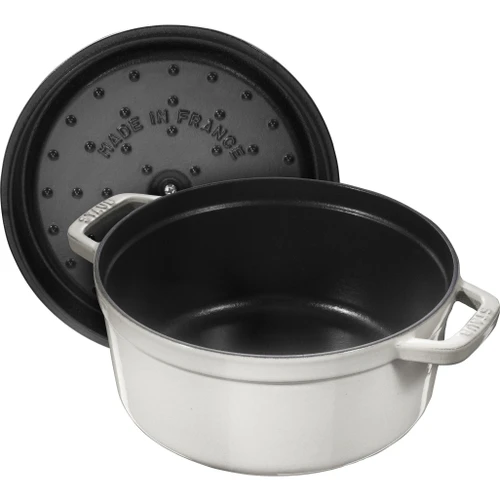 Round Cocotte 28cm, White Truffle