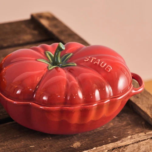 Ceramic Tomato Cocotte 19cm, Red