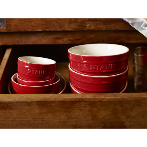 Ceramic Bowl Round 14cm, Cherry Red