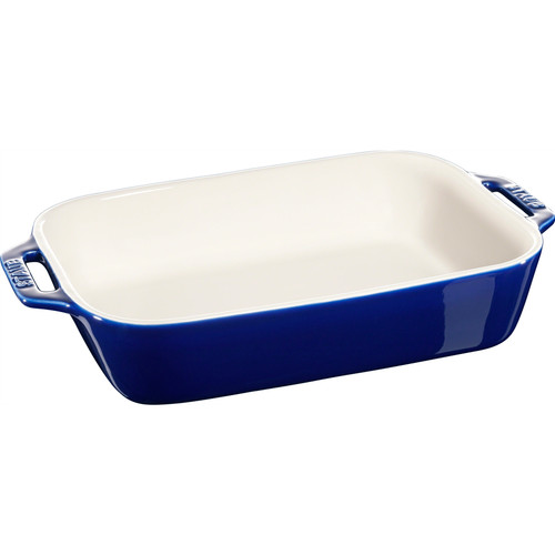 Staub Gratin Rectangular Blue 27 x 20cm