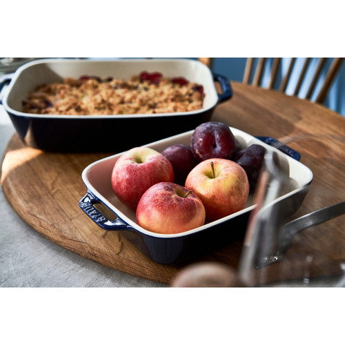 Staub Gratin Rectangular Blue 27 x 20cm