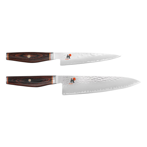 Miyabi 6000MCT Rose Pakkawood 2pc Set Gyutoh 20cm & Shotoh 13cm Knife