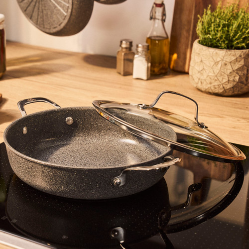 Ballarini Salina Serving Pan w/Lid 28cm Ceramic Titanium Ballarini Salina Serving Pan w/Lid 28cm Ceramic Titanium