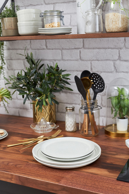 Staub Ceramic Flat Plate 15cm White Truffle - 1pc