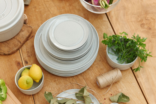 Staub Ceramic Flat Plate 26cm White Truffle - 1pc