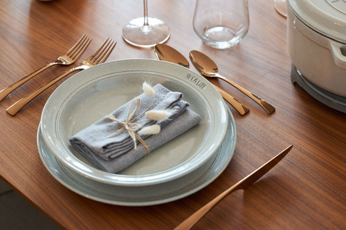 Staub Ceramic Soup Plate 24cm White Truffle - 1pc