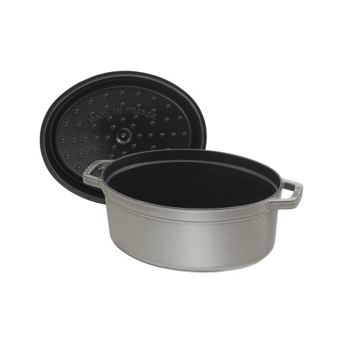 Staub Oval Cocotte 29cm, Graphite