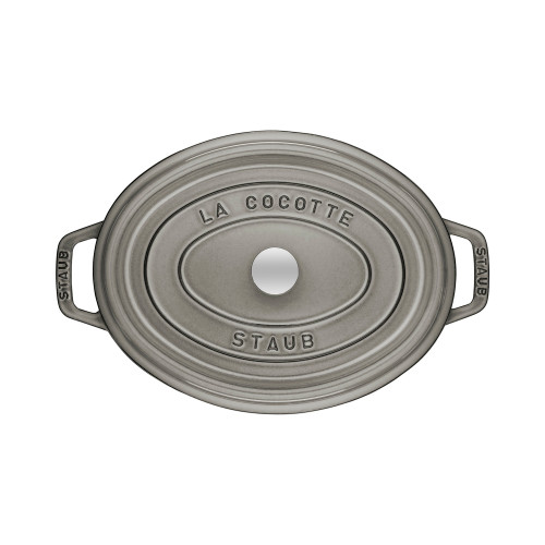 Staub Oval Cocotte 29cm, Graphite