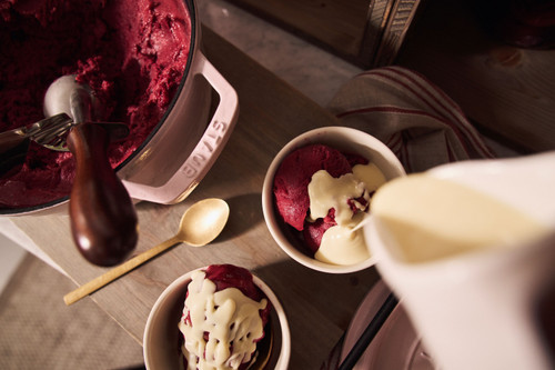 Staub Round Cocotte 28cm, Sorbet Rose