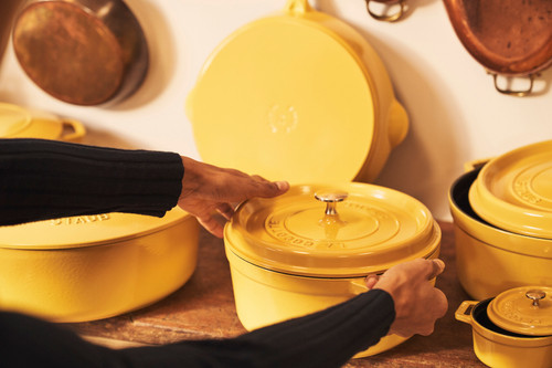 Staub Round Cocotte 26cm, Citron