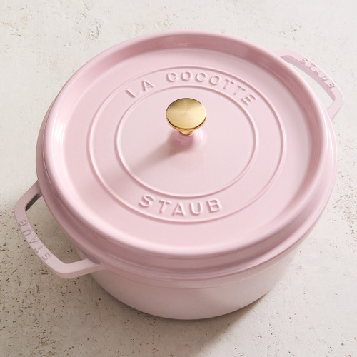 staub　ローズ　24cm Round Cocotte 24cm, Sorbet Rose